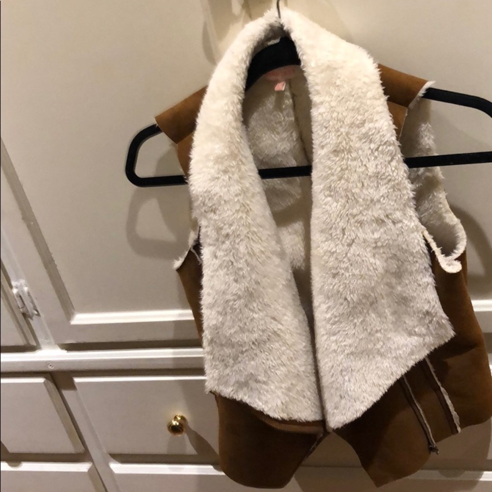 Faux fur vest